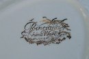 Hall / Poinciana China Golden Oak Ceramic Gravy Boat with Tray 1950's-60's Miami Fl