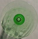 Tiffin Stemware #14196: Green Paneled Optic Iced Tea