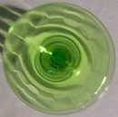 Tiffin Stemware #14196: Green Paneled Optic Wine