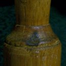 Hand-turned Oak Rolling Pin: 1800's