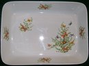 Shafford Ecstasy Ceramic Rectangular Baker 1980's Butterflies