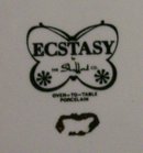Shafford Ecstasy Ceramic Rectangular Baker 1980's Butterflies