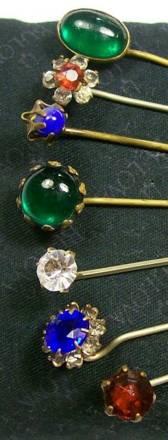 Victorian Scarf/Stick Pin Set of Seven Ca. 1900 Assorted