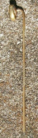 Late 1800's Scarf/Stick Pin with Clear Stone