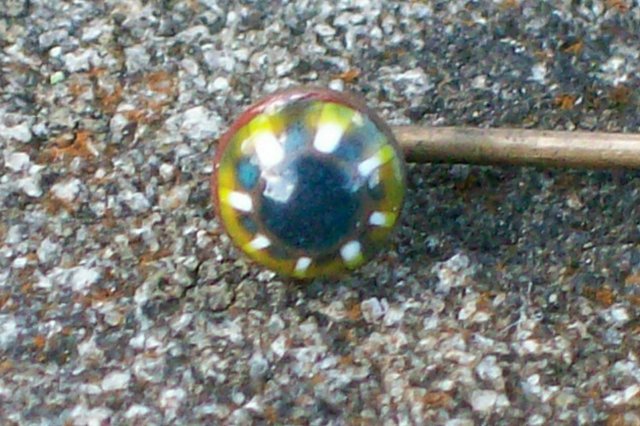 Late 1800's Scarf/Stick Pin with Venetian Glass Bead