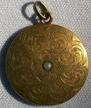 Victorian Gold Pendant with Seed Pearl