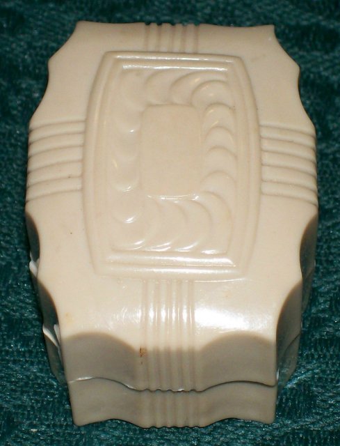 Art Deco Celluloid Plastic Ring Box Hinged Lid Jamaica New York 1920's-30's