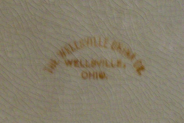 Rainbow Falls/ Yosemite Valley Souvenir Ceramic Plate Wellsville 8.25