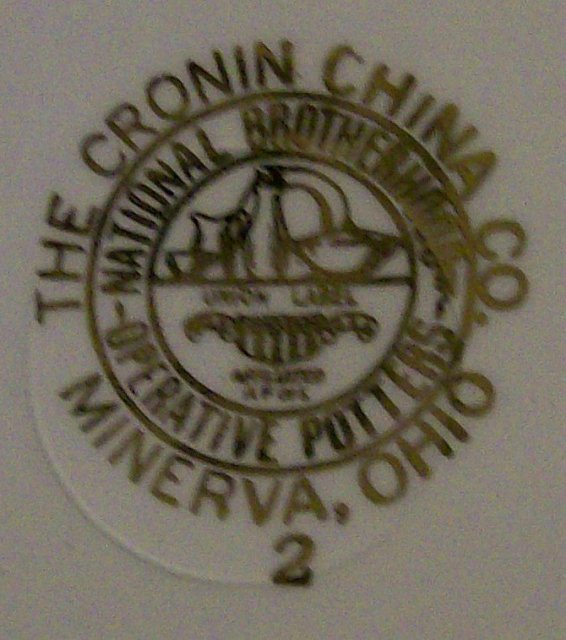 Cronin China Platter with Floral Center COI 1