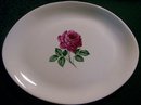 China Platter with Rose Center