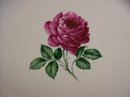 China Platter with Rose Center