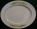 Floral Garland Platter: Yellow Flowers