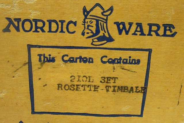 Nordic Ware Rosette/Timbale Set #210 w/Box & Recipe Book 1950's-60's