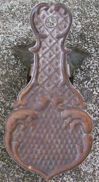 Antique Victorian Brass Human Hand Paper Clip Late 1800's Desk Accessory 5.25