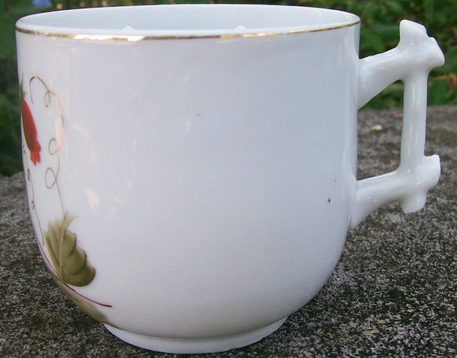 Mustache Cup: Hand-Painted Victorian