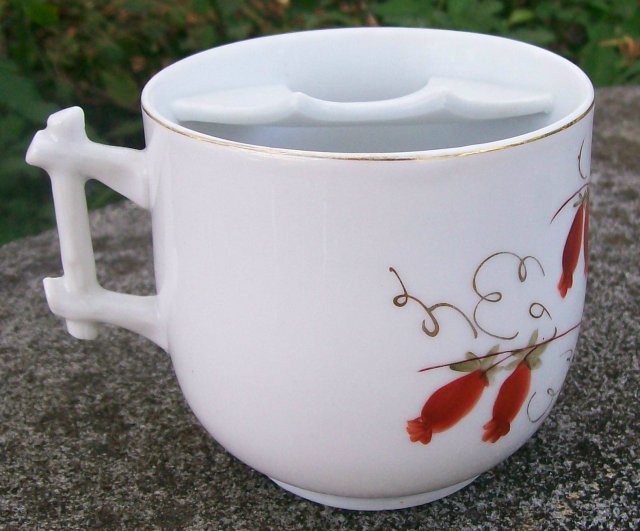 Mustache Cup: Hand-Painted Victorian