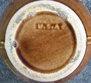 Monmouth/Western Stoneware Bean Pot with Diamond Pattern