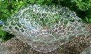 Westmoreland Glass Thousand Eye 3-Piece Console Set #1000 Clear 1934-56