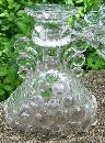 Westmoreland Glass Thousand Eye 3-Piece Console Set #1000 Clear 1934-56