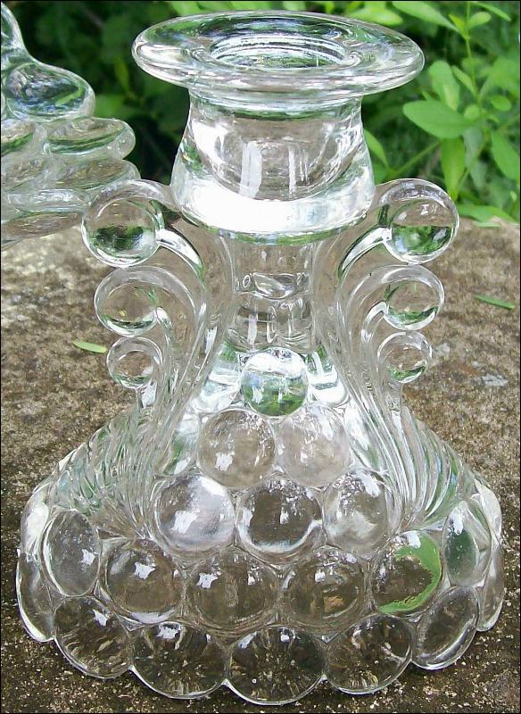 Westmoreland Glass Thousand Eye 3-Piece Console Set #1000 Clear 1934-56