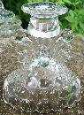 Westmoreland Glass Thousand Eye 3-Piece Console Set #1000 Clear 1934-56