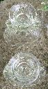 Westmoreland Glass Thousand Eye 3-Piece Console Set #1000 Clear 1934-56