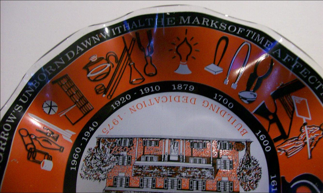 Glass Bottle Blowers Association Commemorative Dish 1975 7.5