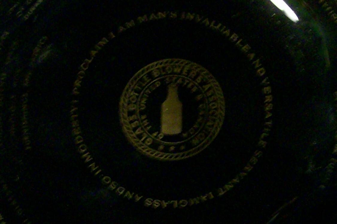 Glass Bottle Blowers Association Commemorative Dish 1975 7.5