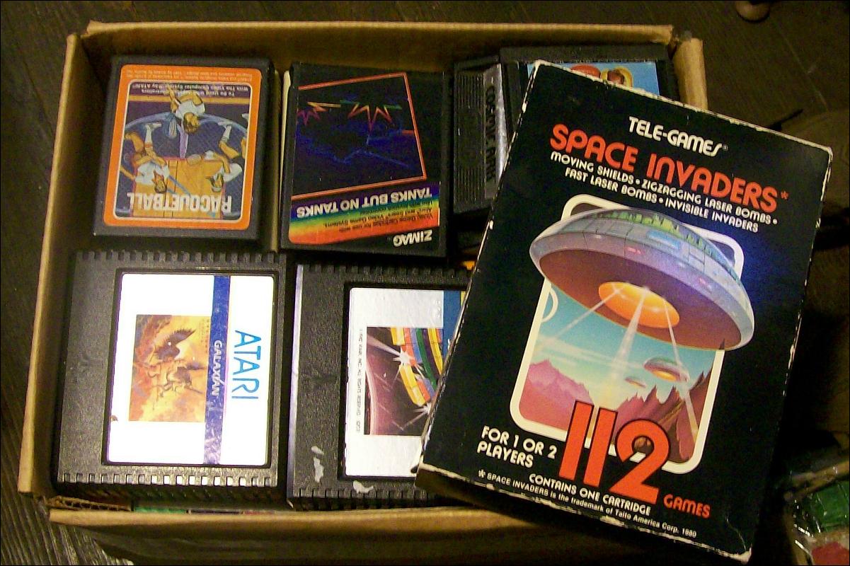 Vintage Atari Video Game Cartridge Collection 53 Pieces 1980's