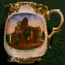 Kearney Nebraska Buffalo County Courthouse Souvenir Porcelain Cup Ca. 1900