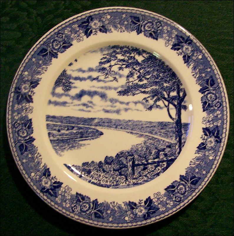 Plate: Ohio River/Leavenworth Overlook Indiana