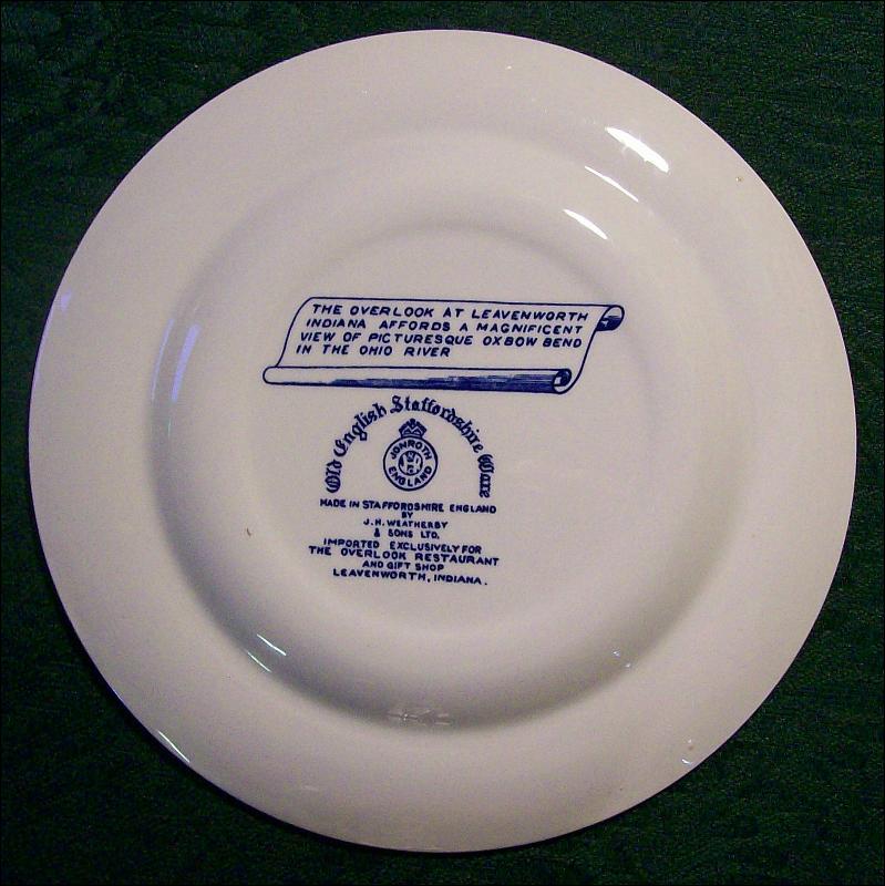 Plate: Ohio River/Leavenworth Overlook Indiana