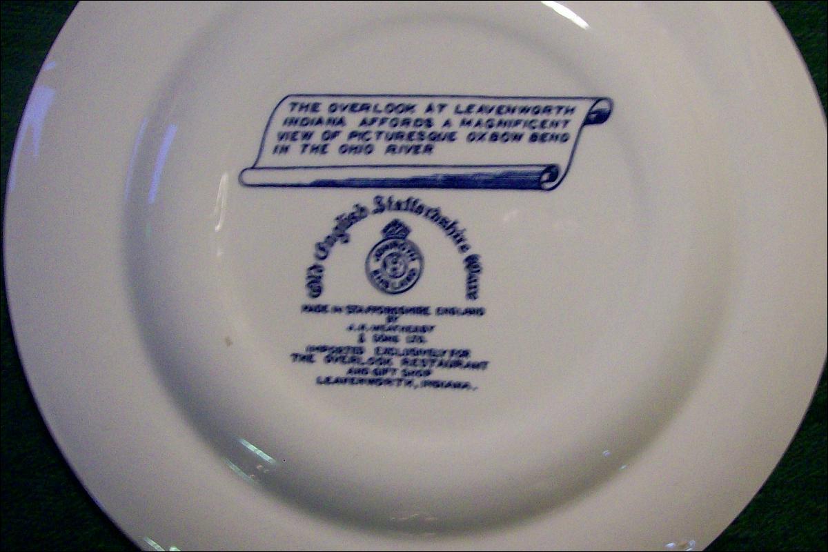 Plate: Ohio River/Leavenworth Overlook Indiana