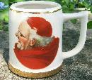 Ceramic Beer Mug with Cardinal/Monk Decal #1