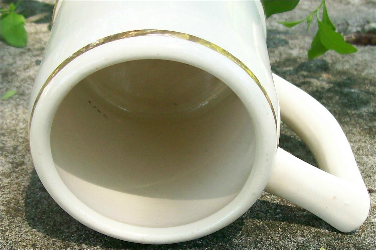 Ceramic Beer Mug with Cardinal/Monk Decal #1