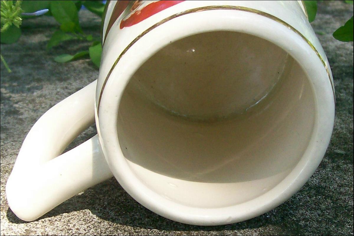 Ceramic Beer Mug with Cardinal/Monk Decal #2