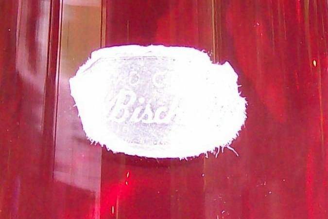 Bischoff Ruby Red Blown Glass Pitcher 1950s 7