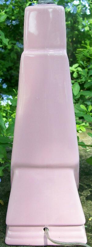 '50's Modern Lamp: Pink Ceramic