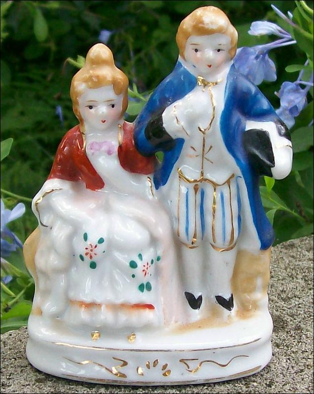 Occupied Japan Colonial Couple Figurine