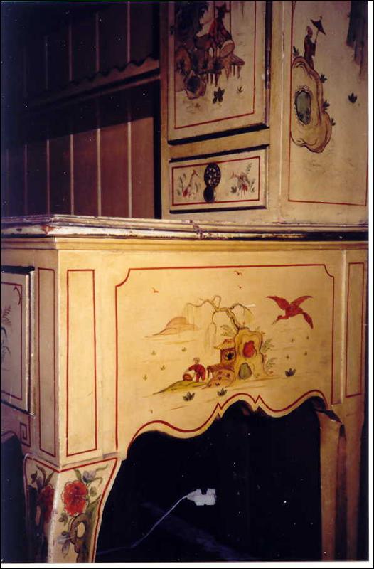 Chinoiserie Pewter Cupboard/Sideboard/Hutch 1920's Yale Locks