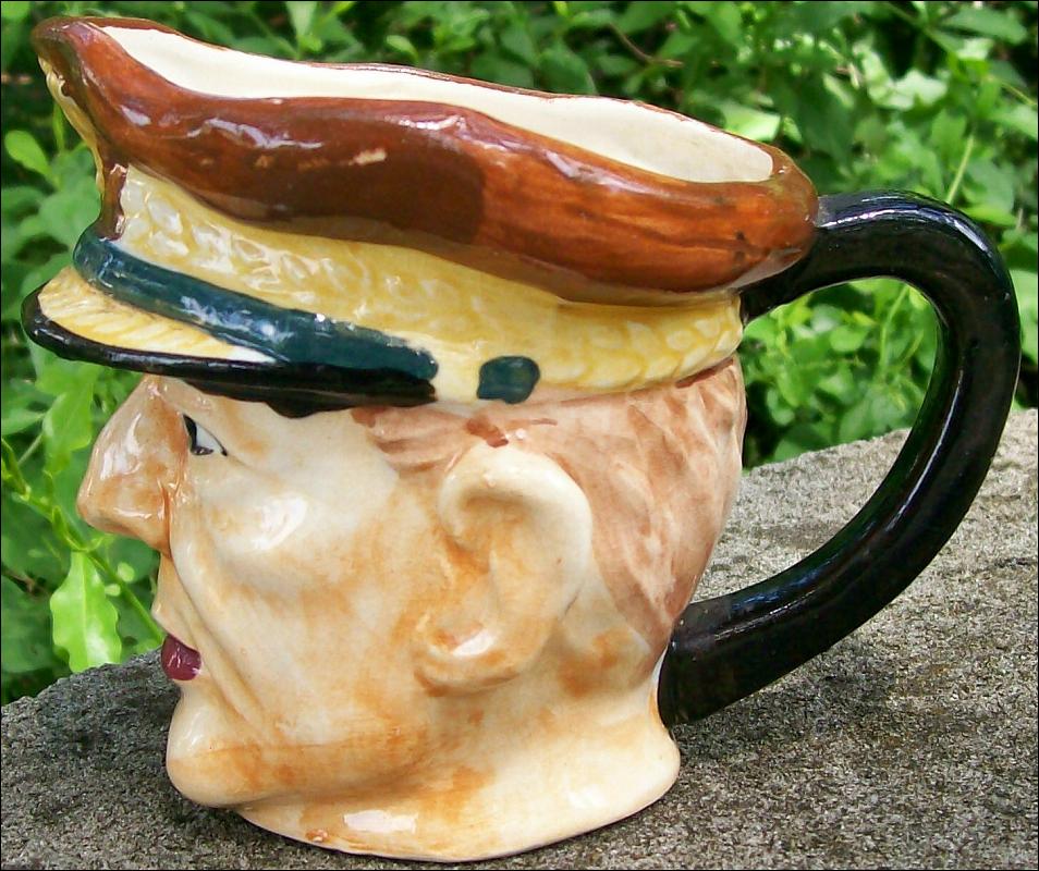 General MacArthur Ceramic Toby Mug: Occupied Japan 1945-52 -