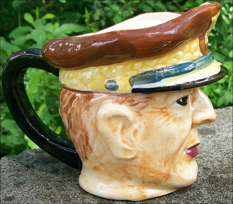 General MacArthur Ceramic Toby Mug: Occupied Japan 1945-52 -