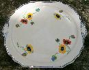 Harker Deco Handled Cake Plate: Anemones