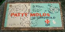 Griswold Cast Iron Patty Mold Set with Box