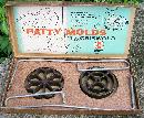 Griswold Cast Iron Patty Mold Set with Box