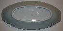 Japanese Porcelain Celery Dish with Blue Flowers: 1920's-30's