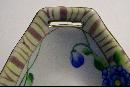 Japanese Porcelain Celery Dish with Blue Flowers: 1920's-30's