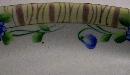 Japanese Porcelain Celery Dish with Blue Flowers: 1920's-30's