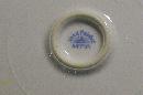 Nippon Ceramic Cake Plate with Hand-painted Roses Green Line NIP59