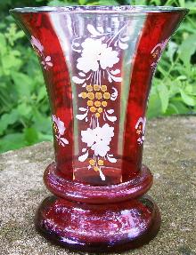Bohemian Ruby-Flashed Goblet: Ca. 1860